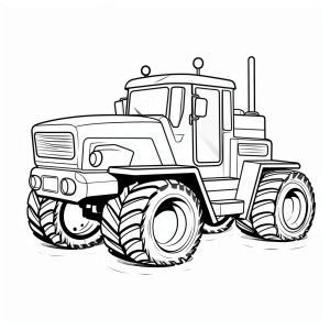 Semi-trailer truck - Discover the semi-trailer truck to color in