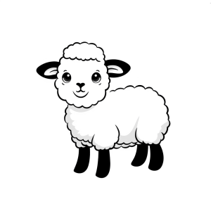 Sheep - Cute sheep for creative painting fun