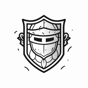 Shield - Knightly coat of arms to color in