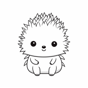 Singers - Cute hedgehog to color in