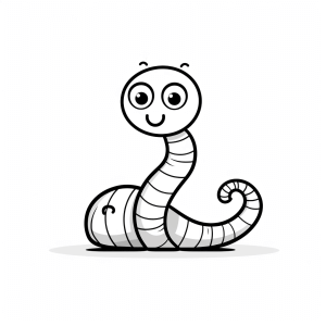 Singers - Joyful singing caterpillar coloring page