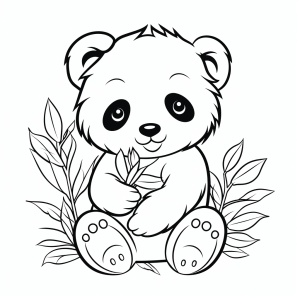 Sloth - Adorable sloth coloring picture for children