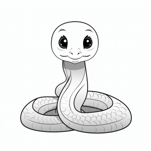 Snake - Adorable snake to color in