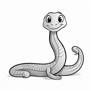 Snake - Laughing snake coloring page