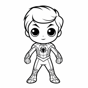 Spider-Man - Spider hero coloring picture for children