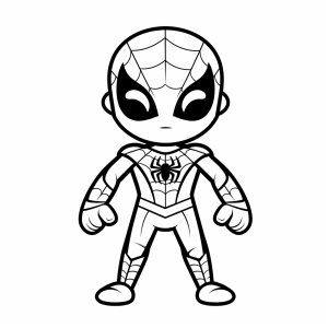 Spider-Man - Little spider hero coloring page