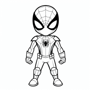 Spiderman - Spider heroes coloring page to print out