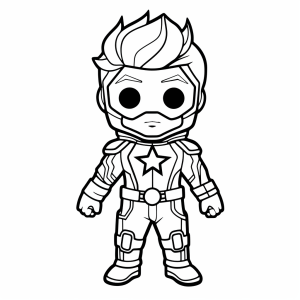 Star-Lord - Galactic hero kids coloring picture