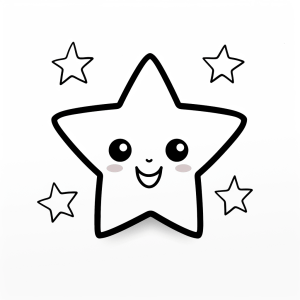 Star - Sparkling star to color in