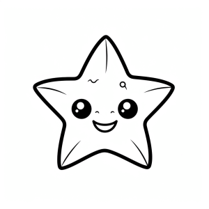 Star - Star friends coloring page