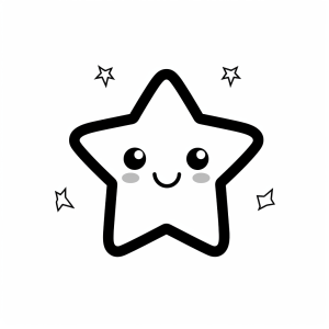 Star - Twinkling starry sky coloring page