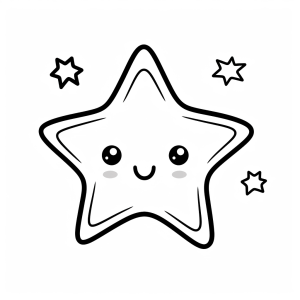 Stars - Starry sky coloring pictures for kids