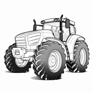 Steyr - Tractor coloring page for kids