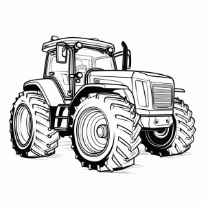 Steyr - Farm tractor coloring page