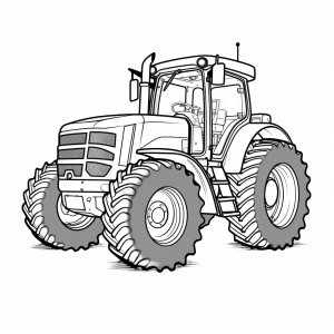 Steyr - Tractor coloring page for kids