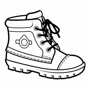 Submarine - Undersea explorer shoe to color in