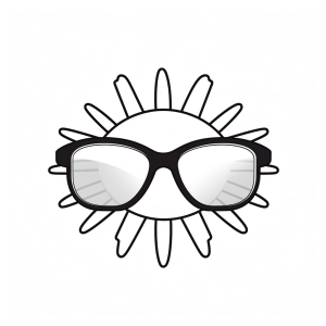 Sunglasses - Sun and style: coloring fun with cool sunglasses