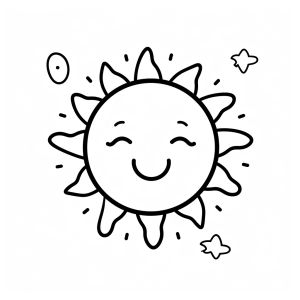 Sunshine - Sunny coloring fun for children