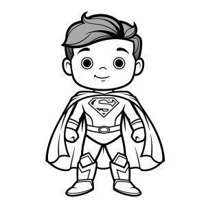 Superman - Superhero coloring adventure