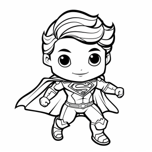 Superman - Superhero boy coloring picture