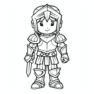 Sword - Heroic knight coloring picture