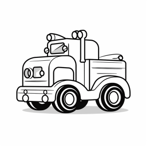 Tanker truck - Tanker coloring page for kids