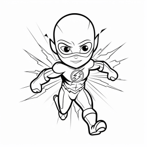 The Flash - The Flash superhero to color in