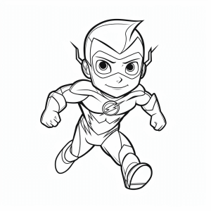 The Flash - The Flash superhero coloring activity