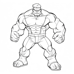 The Hulk - The Green Giant coloring page