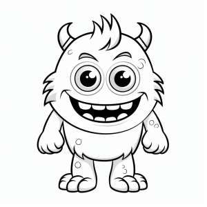 The Monster AG - Friendly monster to color in