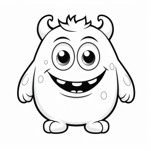 The Monster AG - Monster friend coloring page