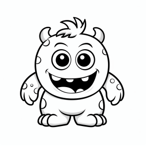 The Monster AG - Monster friends coloring page