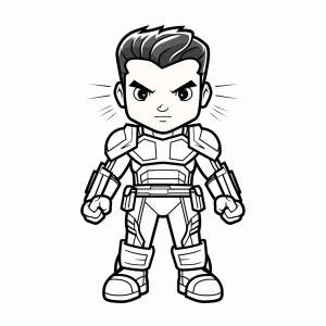 The Punisher - Comic hero drawing: coloring fun for children