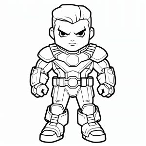 The Punisher - Action-packed hero figure coloring picture