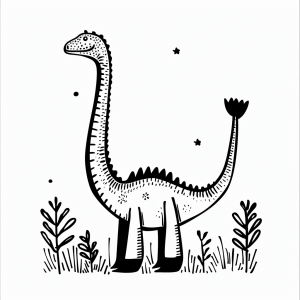 Therizinosaurus - Therizinosaurus coloring picture for kids