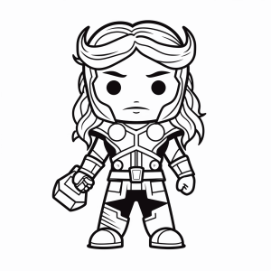 Thor - Thor heroes drawing for children