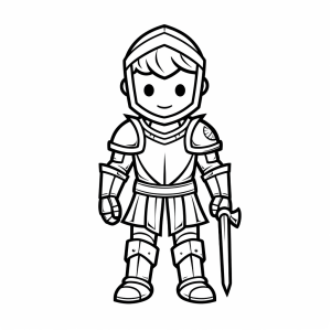 Tournament - Knight adventure coloring page