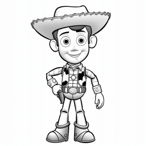 Toy Story - Cowboy adventure coloring page