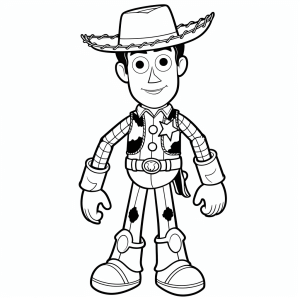 Toy Story - Toy Cowboy Adventure coloring page