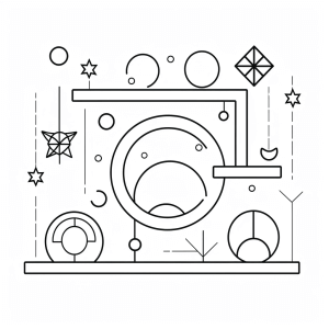 Trapezoid - Geometric trapezoid to color in