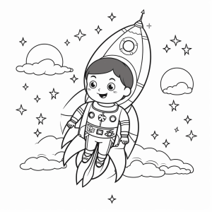 Traveler - Galactic coloring adventure: Little astronaut