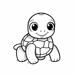 Turtle - Cute turtle to color in