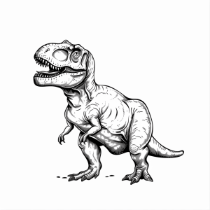 Tyrannosaurus Rex - Tyrannosaurus Rex dinosaur coloring page