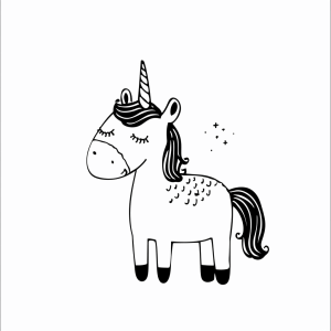 Unicorn and magic potion - Unicorn and magic potion coloring page