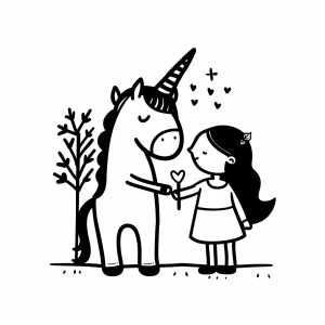 Unicorn and princess - Unicorn and princess: a magical painting experience