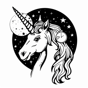 Unicorn and the magic mirror - Unicorn and magic mirror coloring adventure