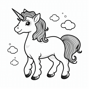 Unicorn - Unicorn coloring picture - Magical creativity