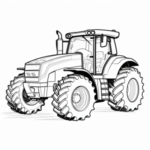 Valtra - Tractor coloring page for little farmers