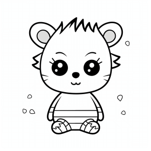 Vendor - Coloring picture of a cute animal character