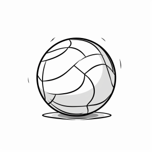 Volleyball - Volleyball drawing to color in